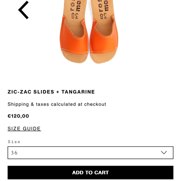 Rosa Mosa ziczac orange slides NWT - Picture 9 of 9